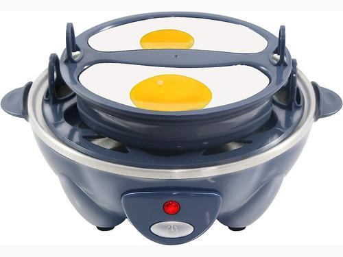 Elite Gourmet Rapid Egg Cooker Slate Blue