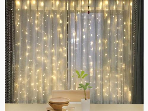 Twinkle Star 600 LED Window Curtain String Light for Wedding Party Home Garden