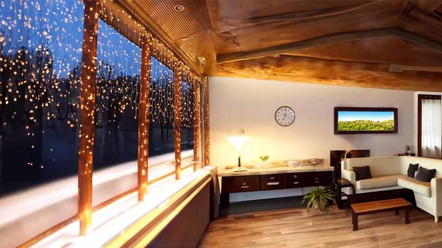 Twinkle Star 600 LED Window Curtain String Light for Wedding Party Home Garden